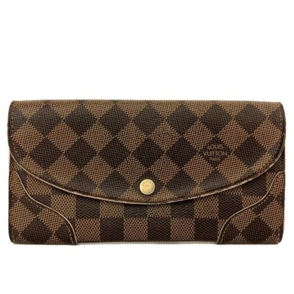 EGA Louis Vuitton Damier Porte Feuille Kaisa Long Bifold Wallet Brown/8BL0395
